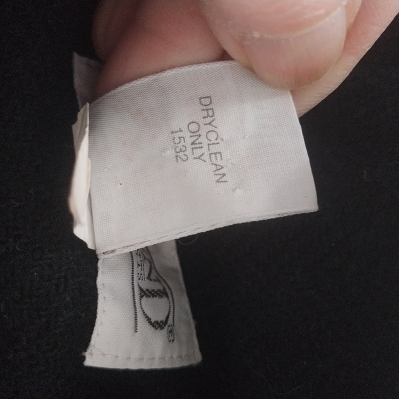 Land's End Women's Black Wool Woven Blazer 12 - Picture 5 of 11